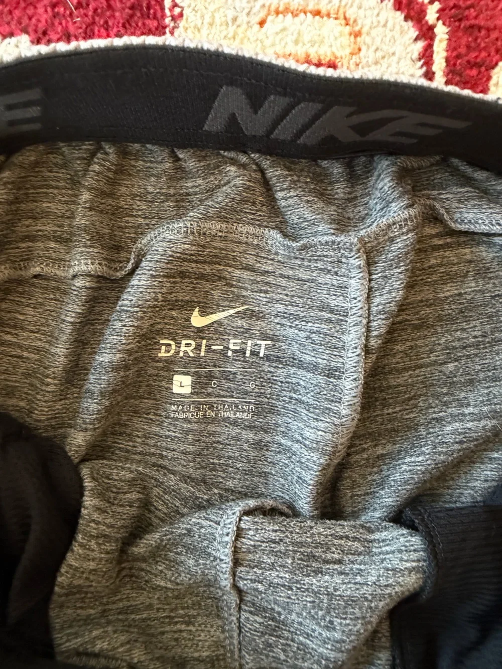 Nike Men’s dri fit Light Gray Athletic Joggers